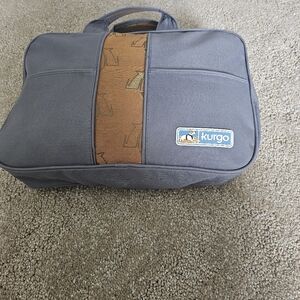 Gray and Brown Dog Travel Carrier